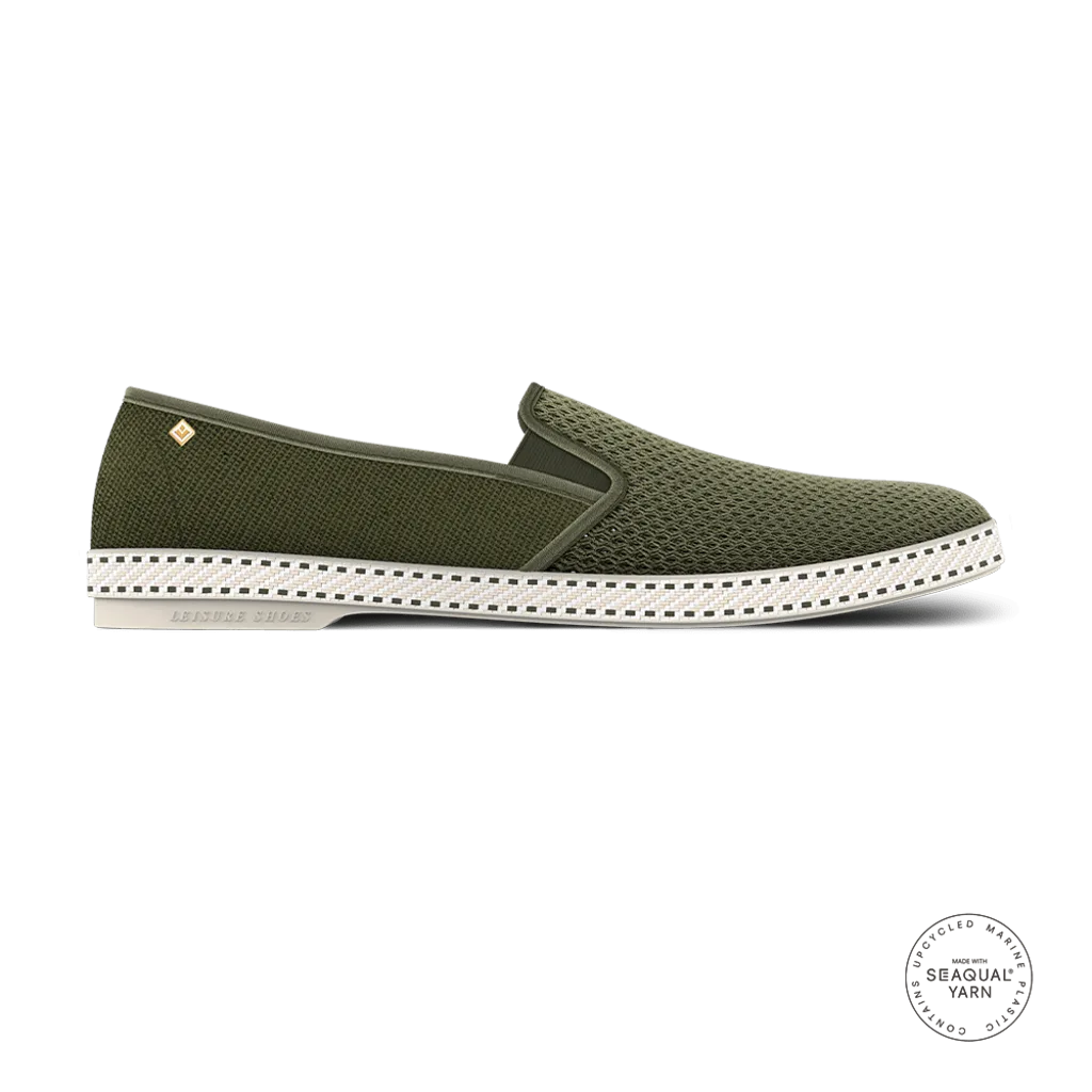 Classic Canvas & Mesh Slip-On Loafer by Rivieras