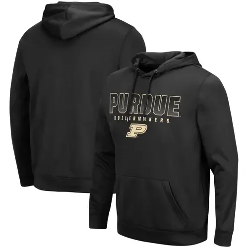 Colosseum Purdue Boilermakers Blackout 3.0 Pullover Hoodie by COLOSSEUM