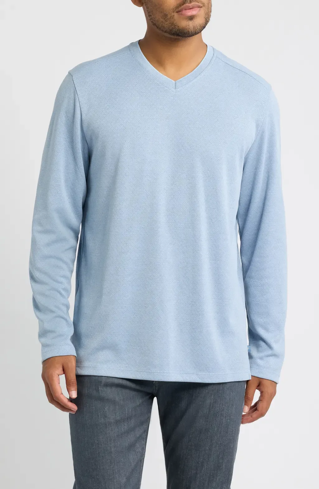 Keyport Diamond Long Sleeve V-Neck IslandZone® T-Shirt by Tommy Bahama