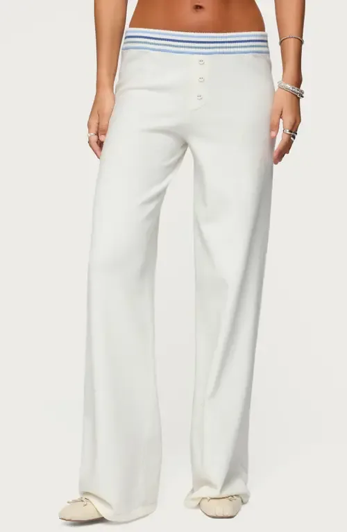 Miya Stripe Knit Pants by EDIKTED