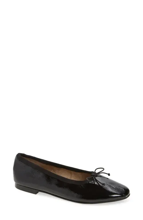 Chelsea Ballet Flat in Black Nappa by Tony Bianco