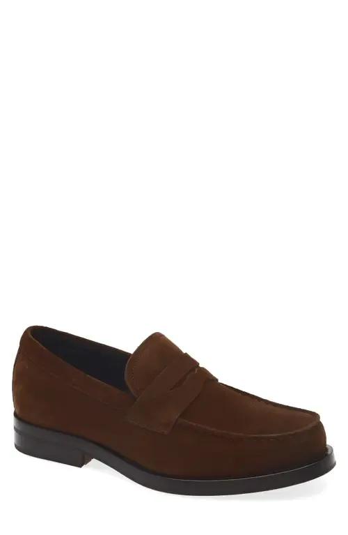 Dressletic Suede Penny Loafer by BOSS