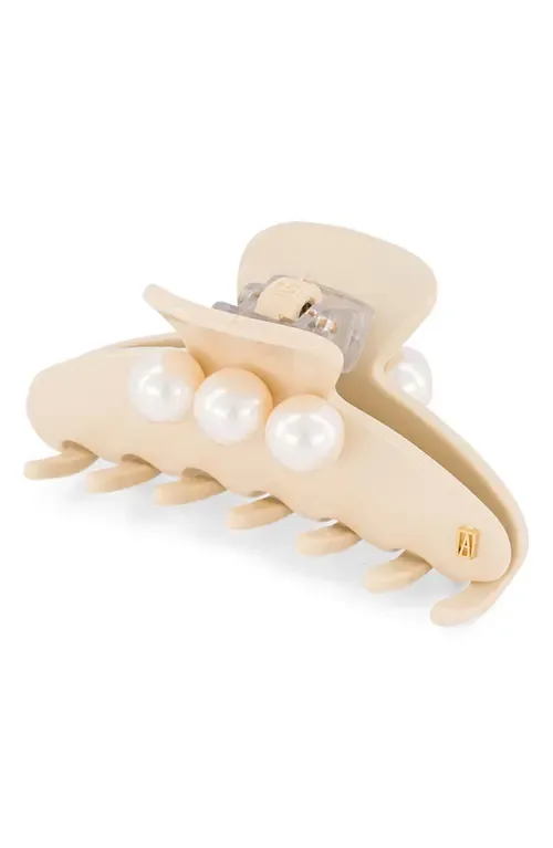 Medium Faux Pearl Hair Clip by Alexandre de Paris