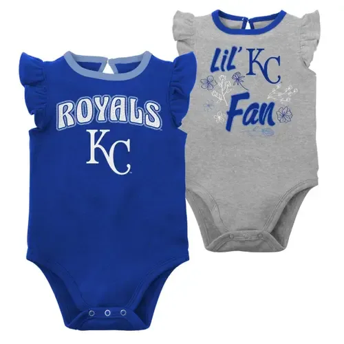 Kansas City Royals Little Fan Two-Pack Bodysuit Set by Outerstuff