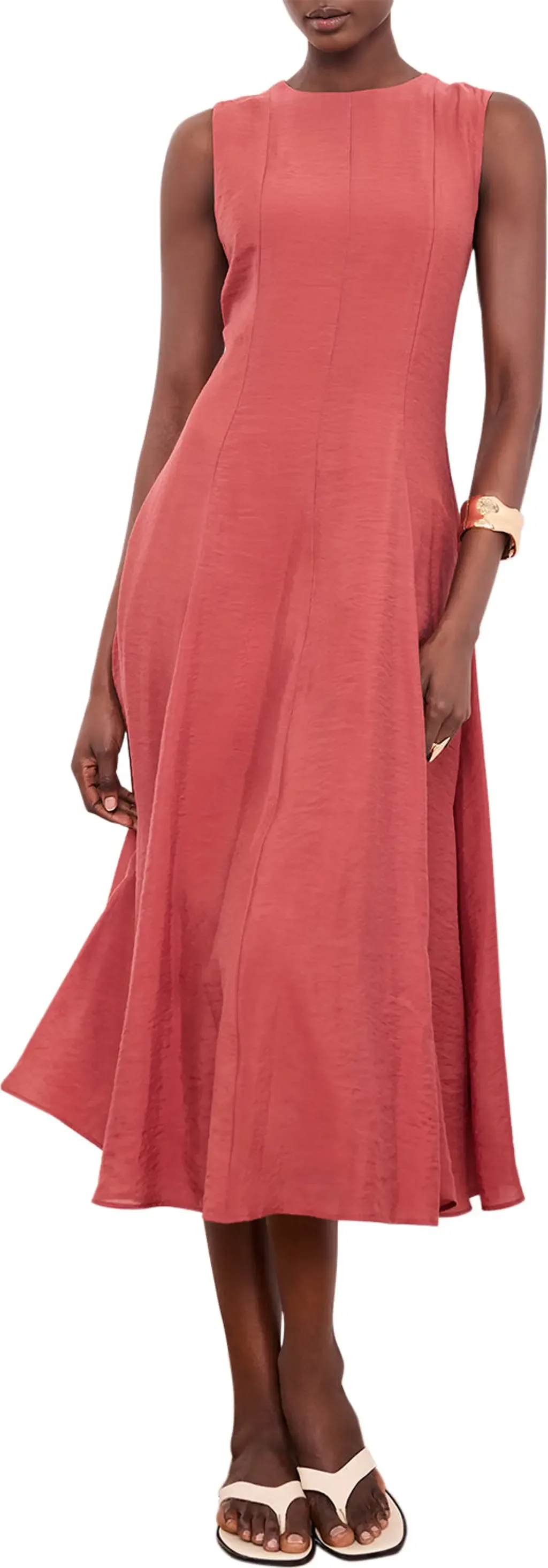 Luxe Sleeveless Midi Dress by MINT VELVET