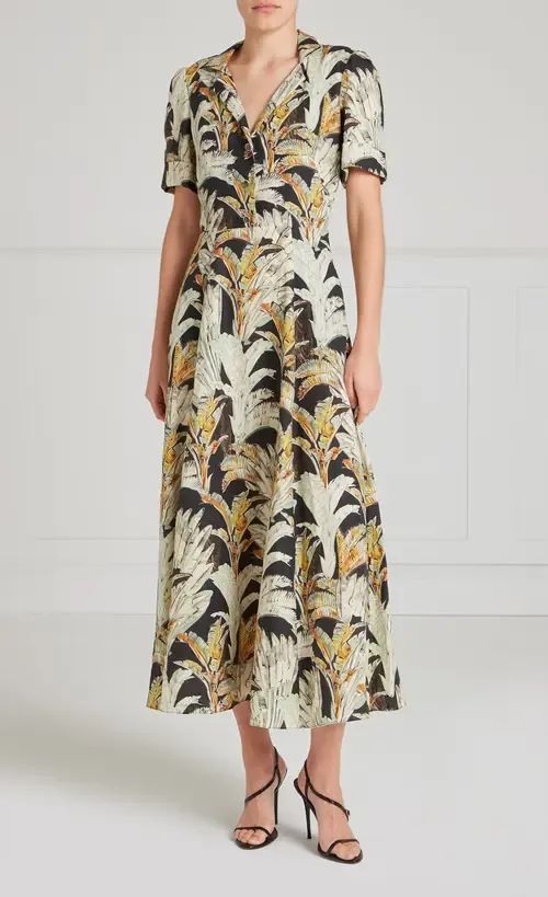 Baxter Linen Sleeved Dress by Temperley London