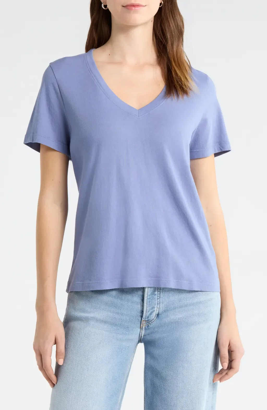 The Organic Cotton V-Neck Tee by The Standard Stitch
