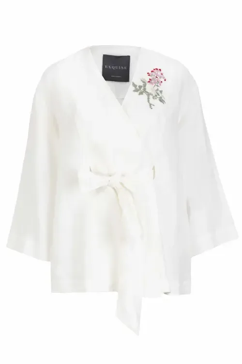 Elisa Belted Jacket by Exquise