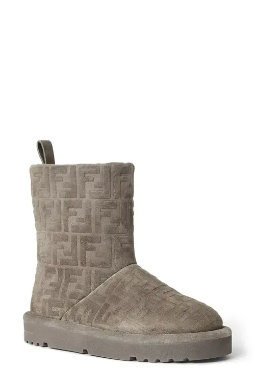 Après Chic FF Logo Genuine Shearling Lined Bootie by Fendi