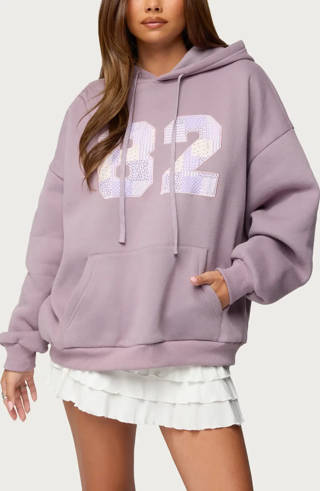 82 Appliqué Oversize Hoodie by EDIKTED