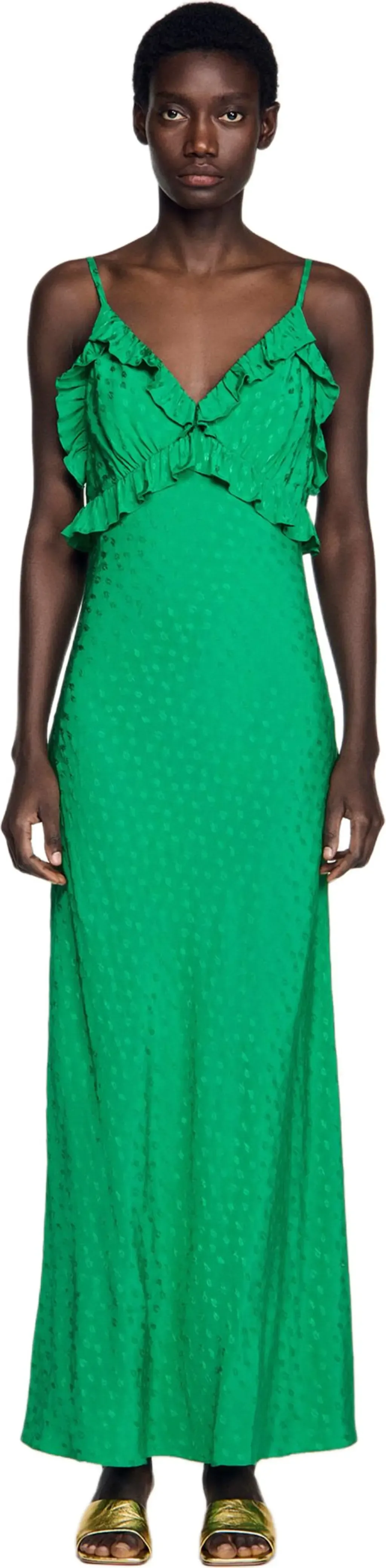 Maxi Dress with Straps by SANDRO