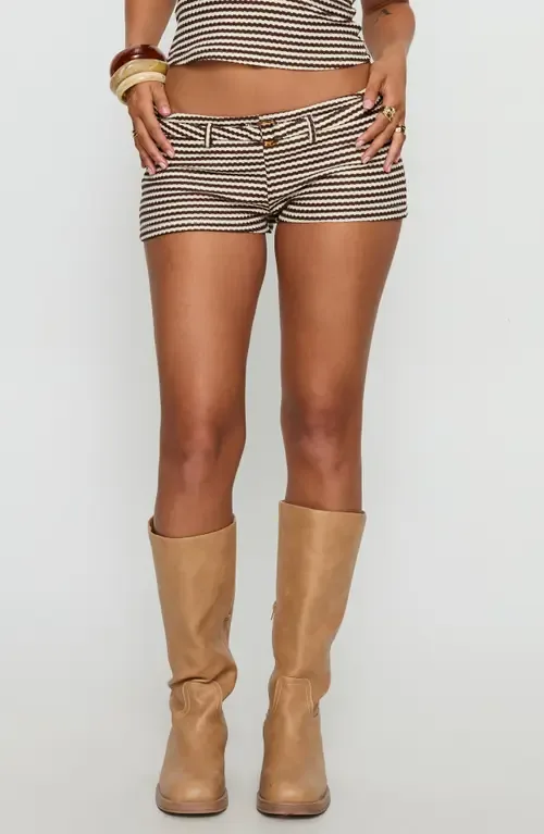 Olimpia Belted Micro Shorts by Princess Polly