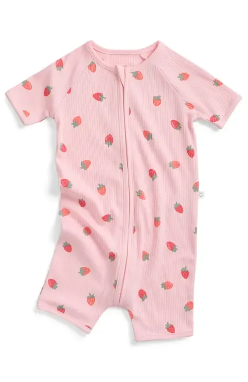Printed Ribbed Summer Zip-Up Sleepsuit by MORI