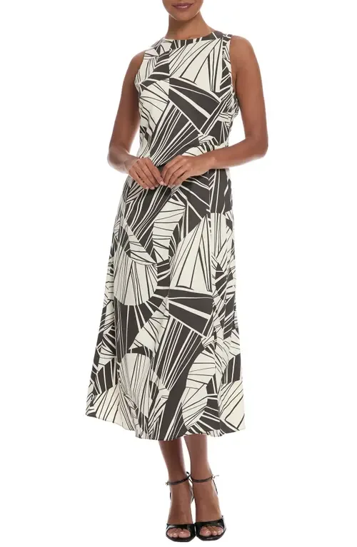Woven Midi Dress by Maggy London