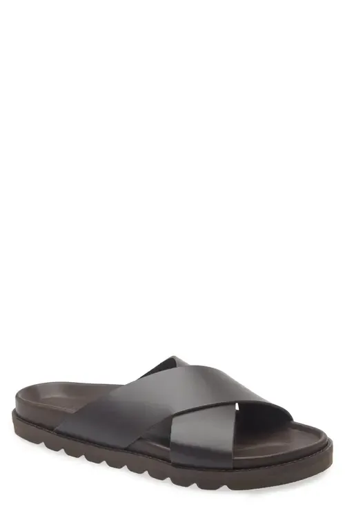 Braga Cross Strap Slide Sandal by Gentle Souls