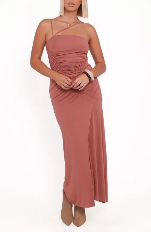 Avaline Ruched Maxi Dress by Petal & Pup