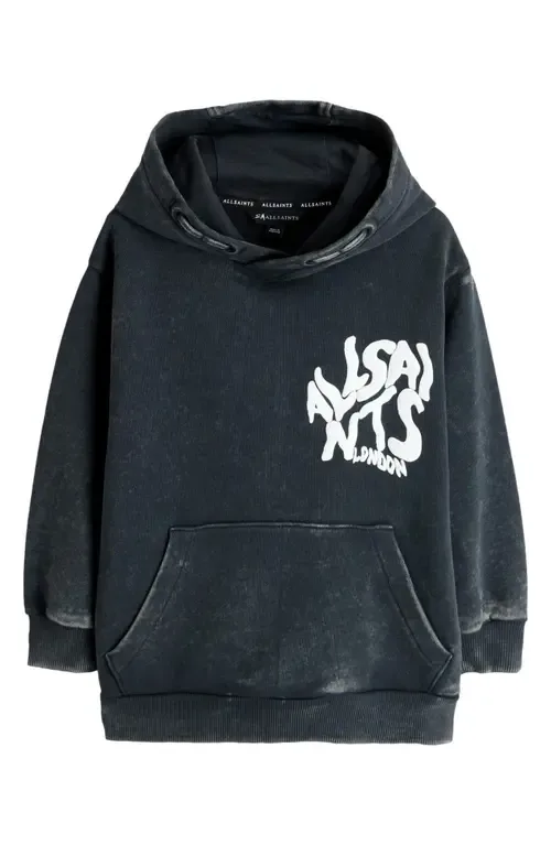 Distortion Acid Wash Graphic Hoodie by smALLSAINTS