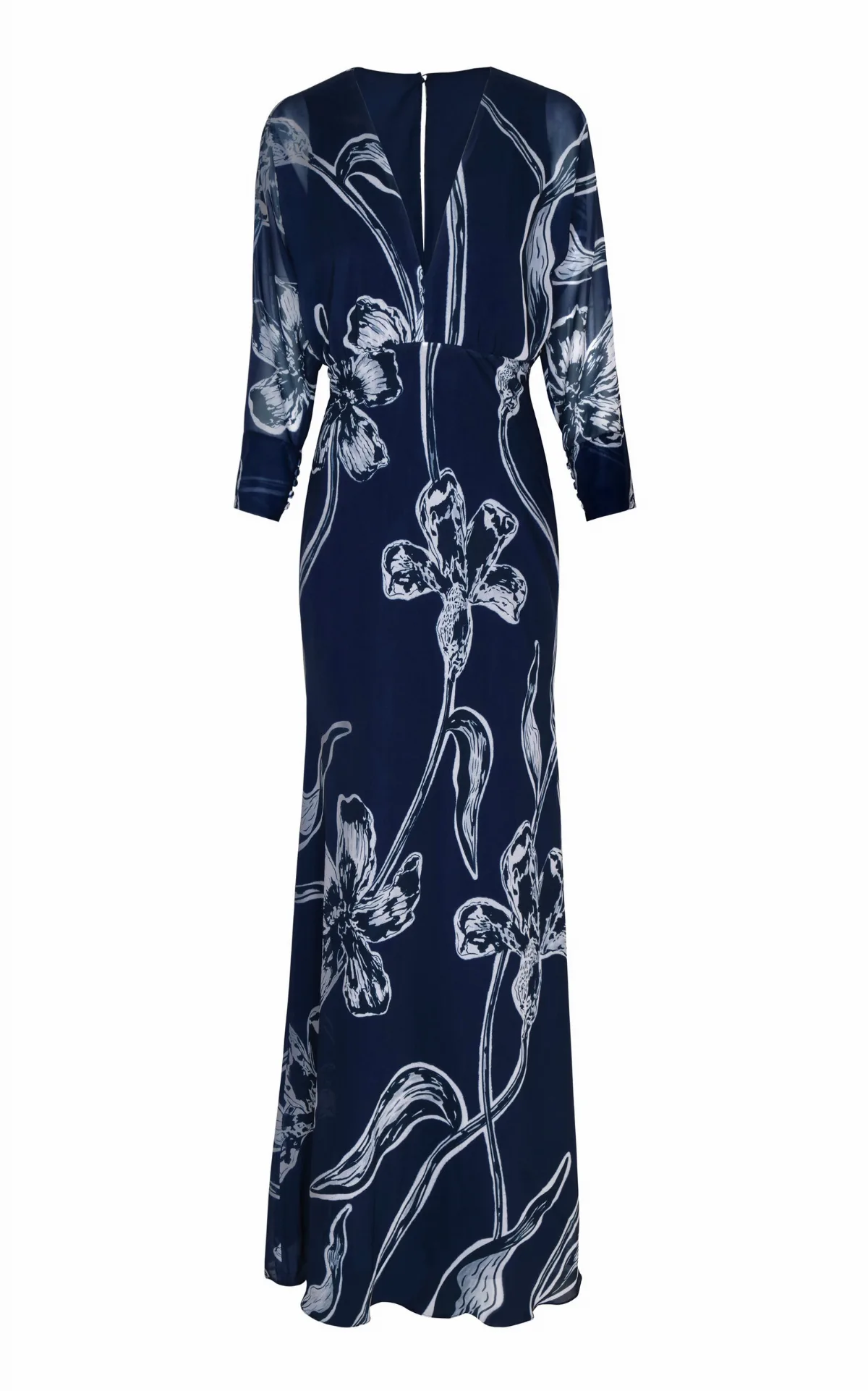 Gestos Lily-Print Chiffon Maxi Dress by Andres Otalora