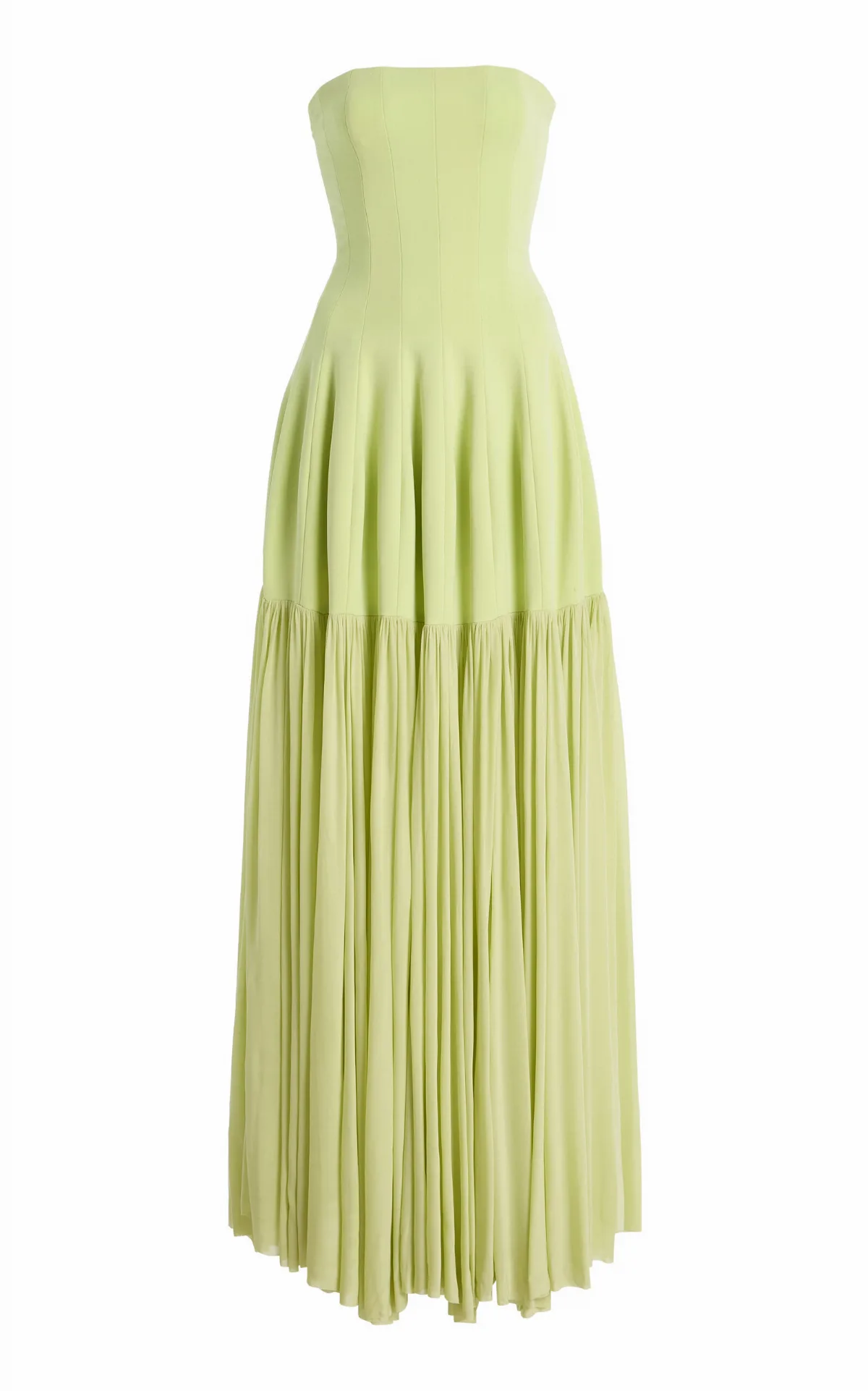 Sandrine Crepe Bustier Midi Dress by SIMKHAI