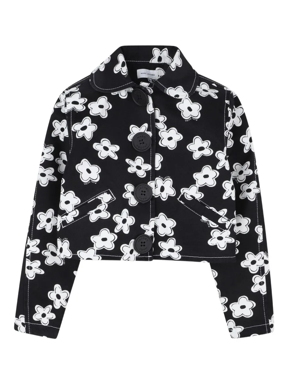 Floral-Print Button-Fastening Jacket by Marc Jacobs Kids