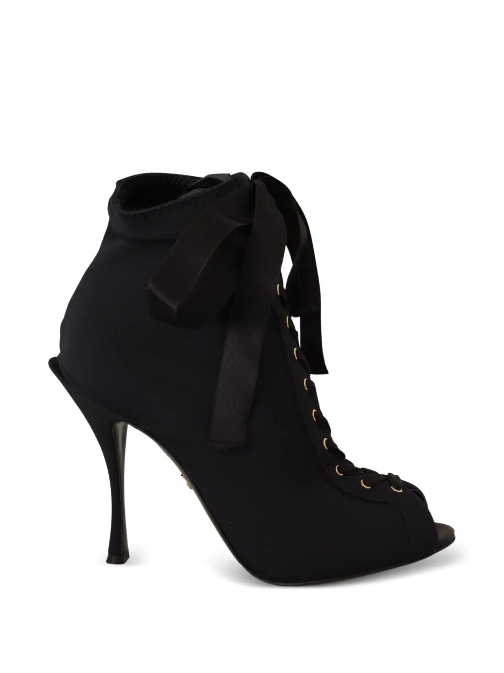 Peep-Toe Heeled Sandals by Dolce & Gabbana