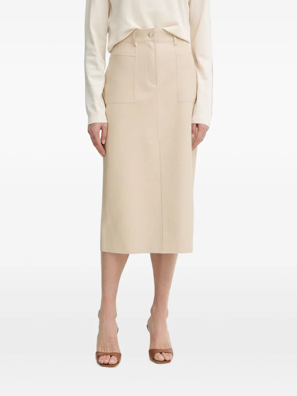 Straight Midi Skirt by Morgan