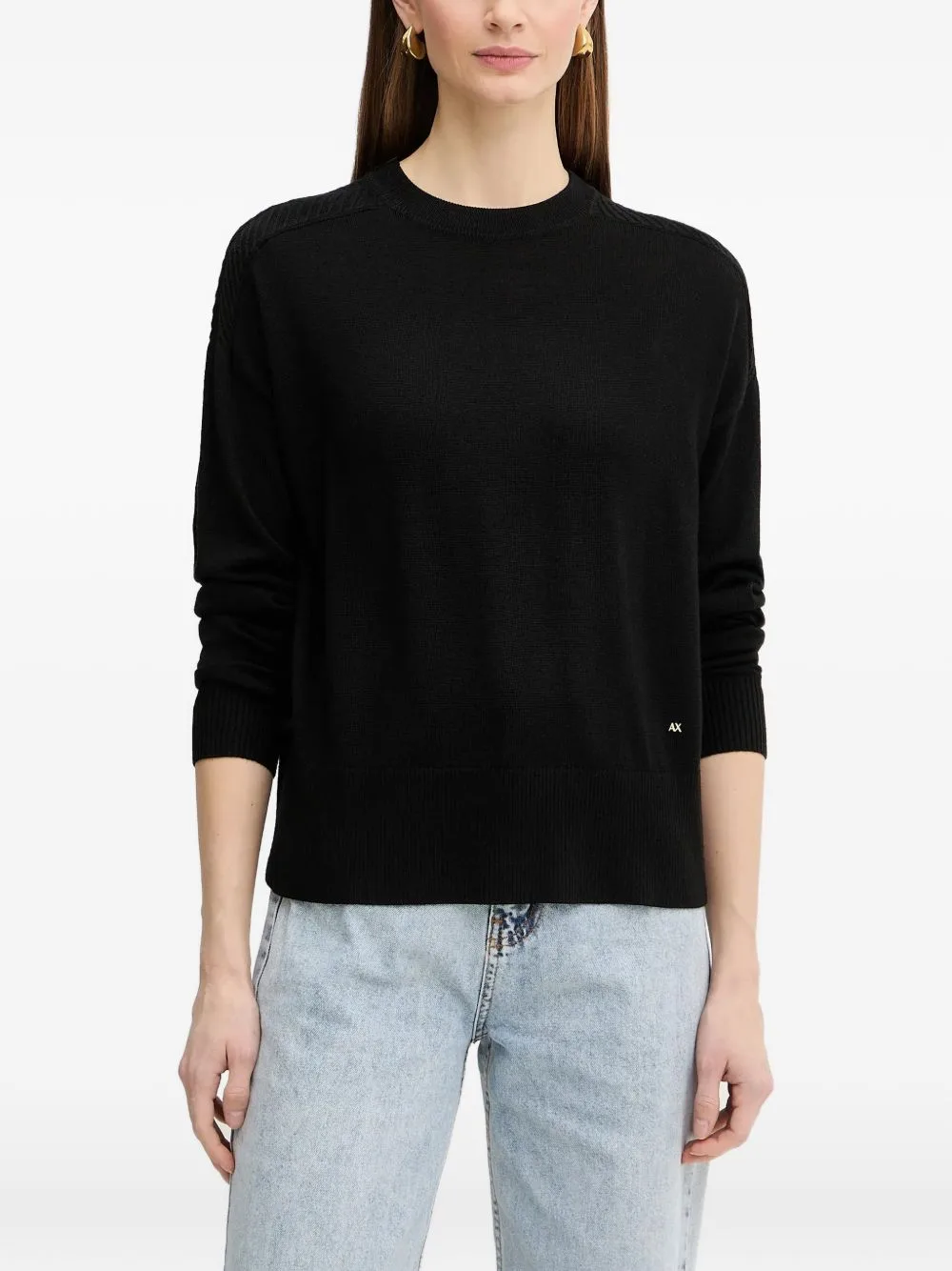 Logo-Detail Sweater by Armani Exchange