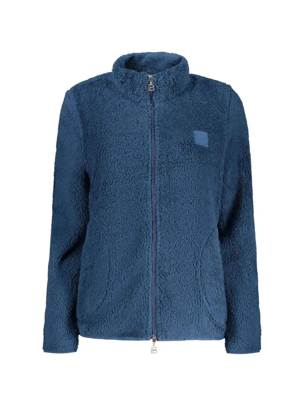 Zip-Up Fleece-Texture Cardigan by Laura Biagiotti