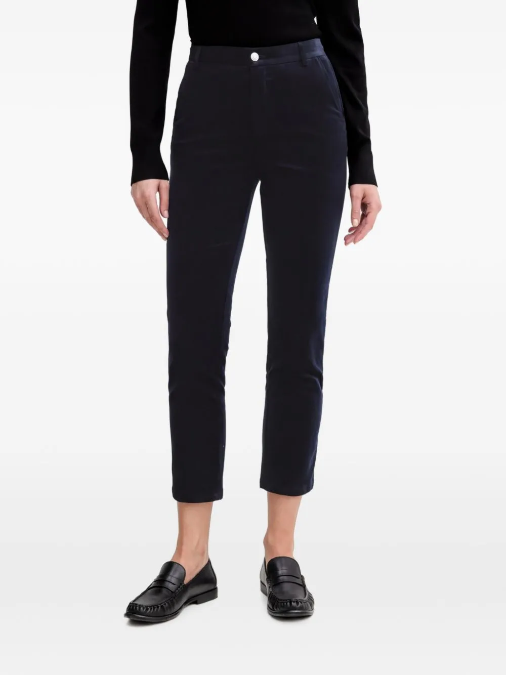 Straight-Leg Cropped Trousers by Benetton