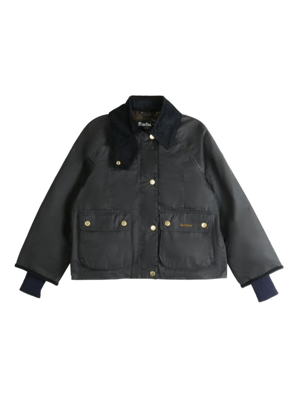 Cropped Beadnell Waxed Jacket by Barbour