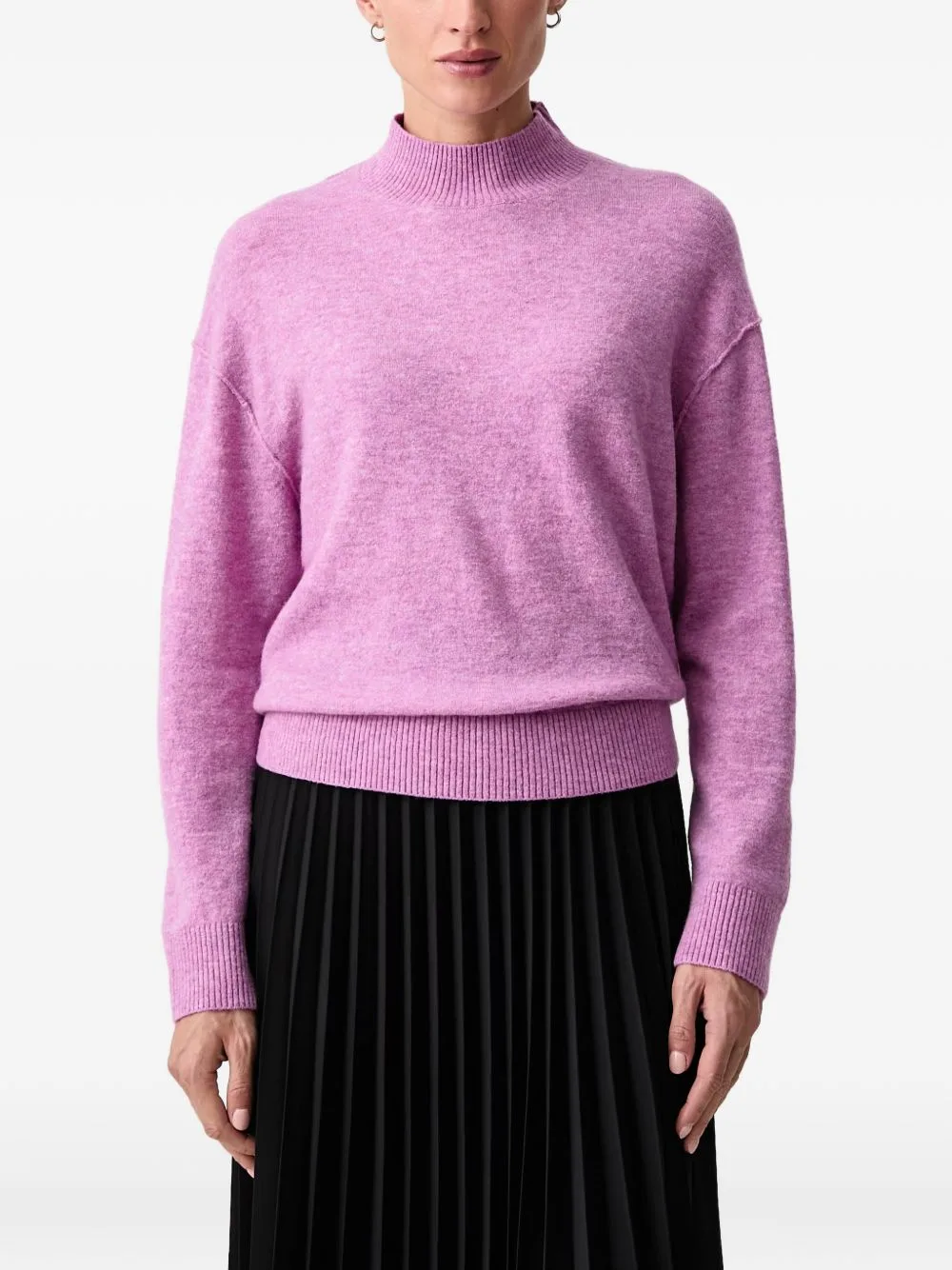 High-Neck Dropped-Shoulder Sweater by Marc O'Polo