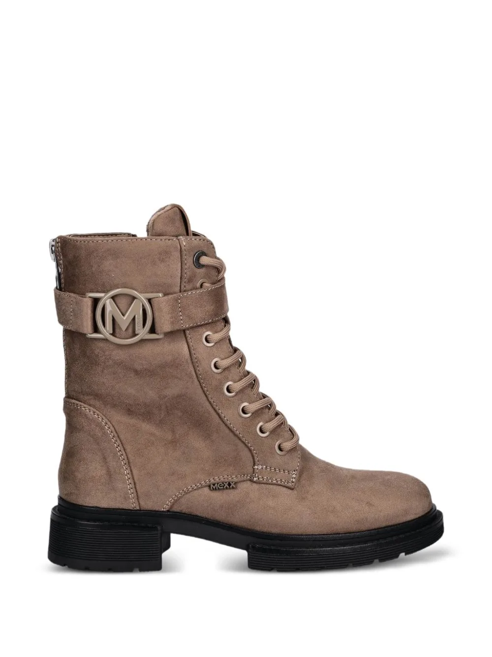 Kimberly Glad Logo-Buckle Lace-Up Boots by MEXX