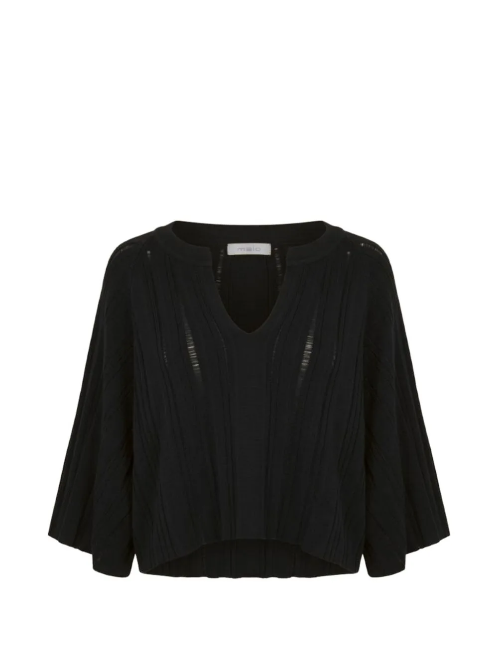 Ribbed-Knit V-Neck Sweater by Malo