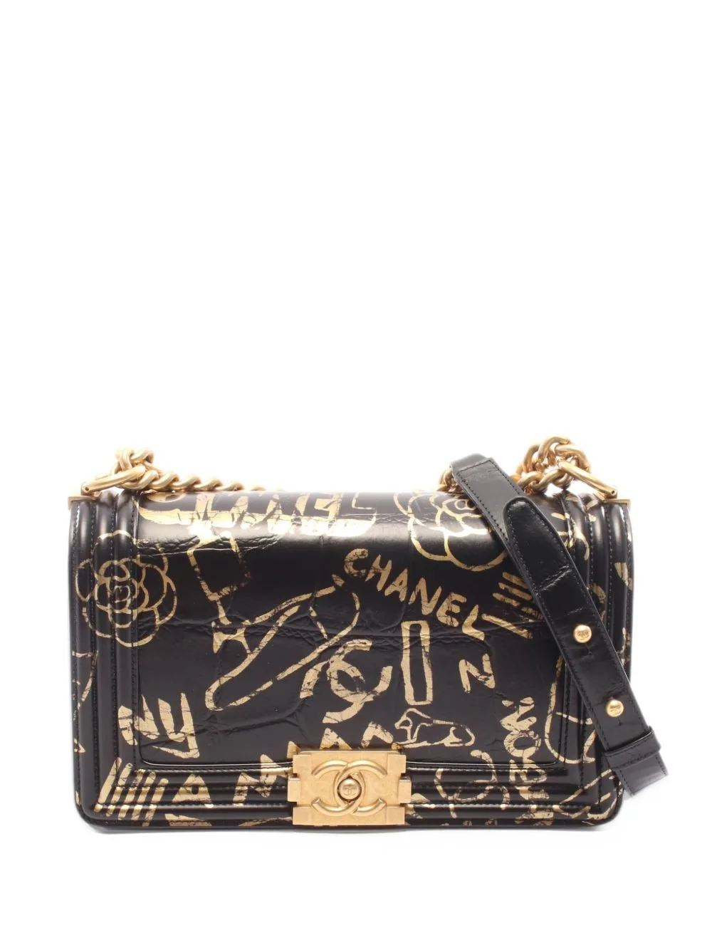 2019 Medium Boy Chanel Graffiti Shoulder Bag by CHANEL Pre-Owned