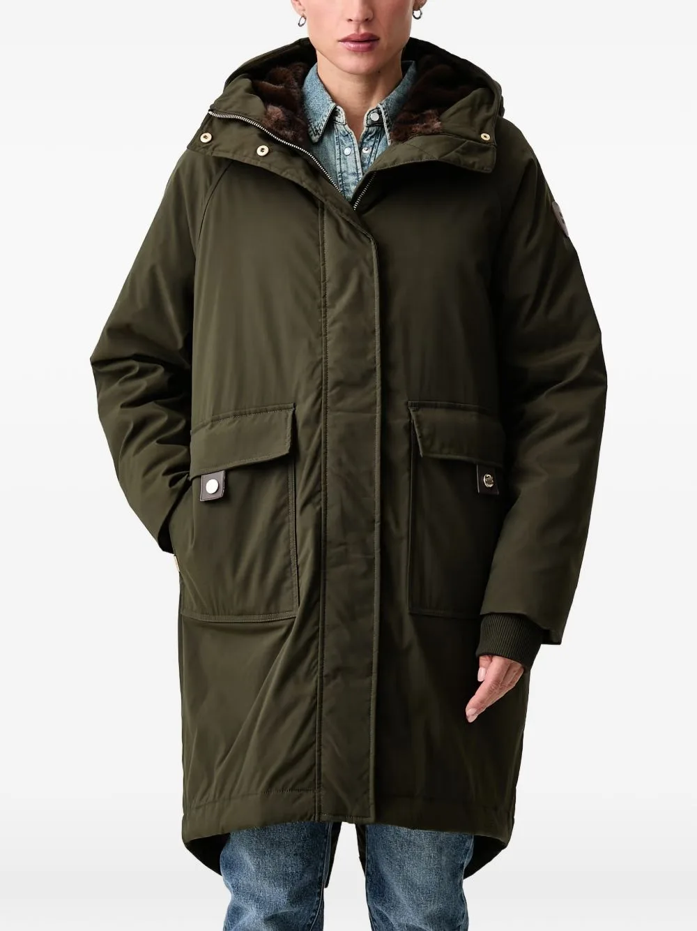 Hooded Parka Coat by Mos Mosh