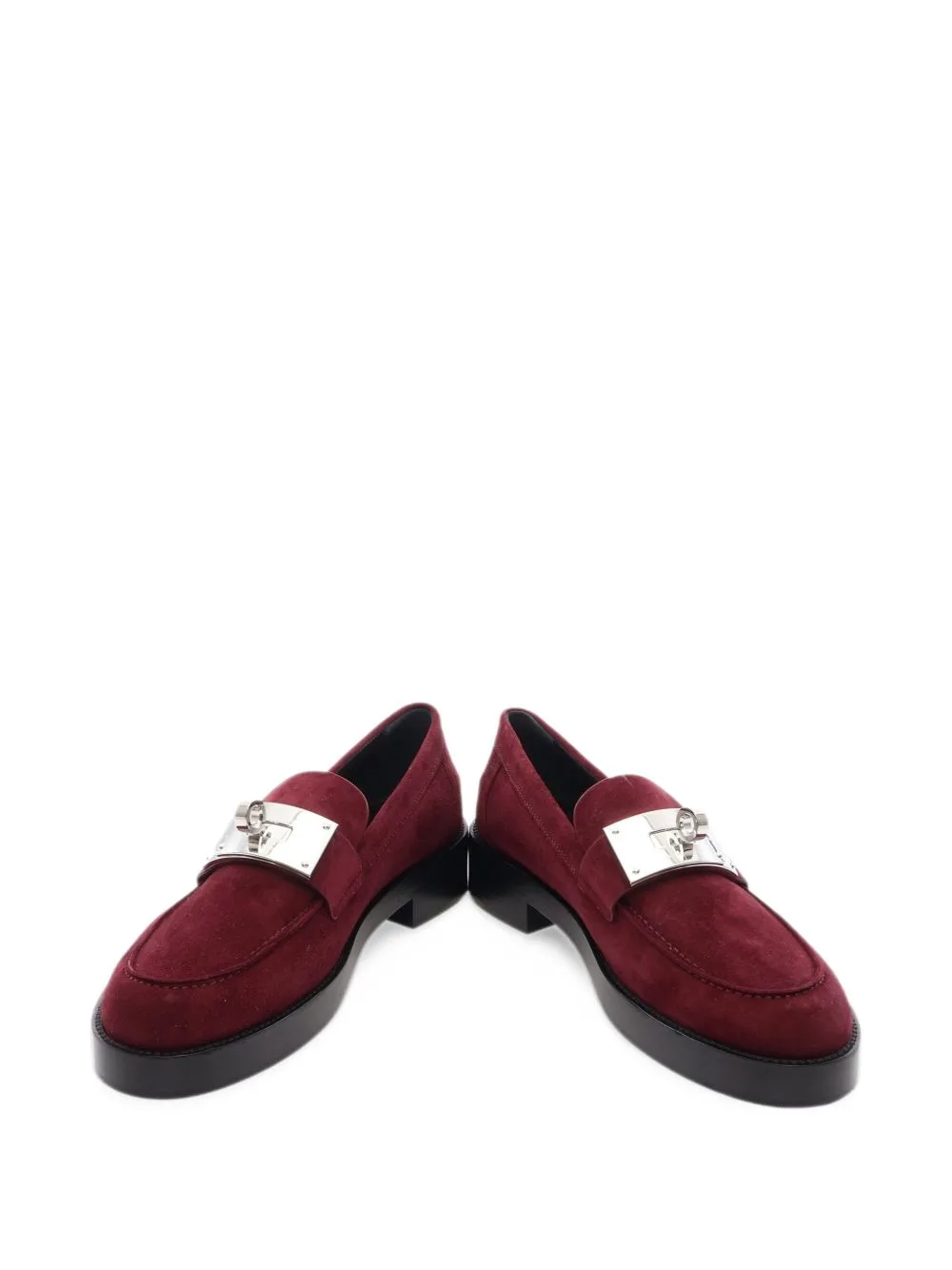 Kelly Buckle Suede Loafers by Hermès Pre-Owned