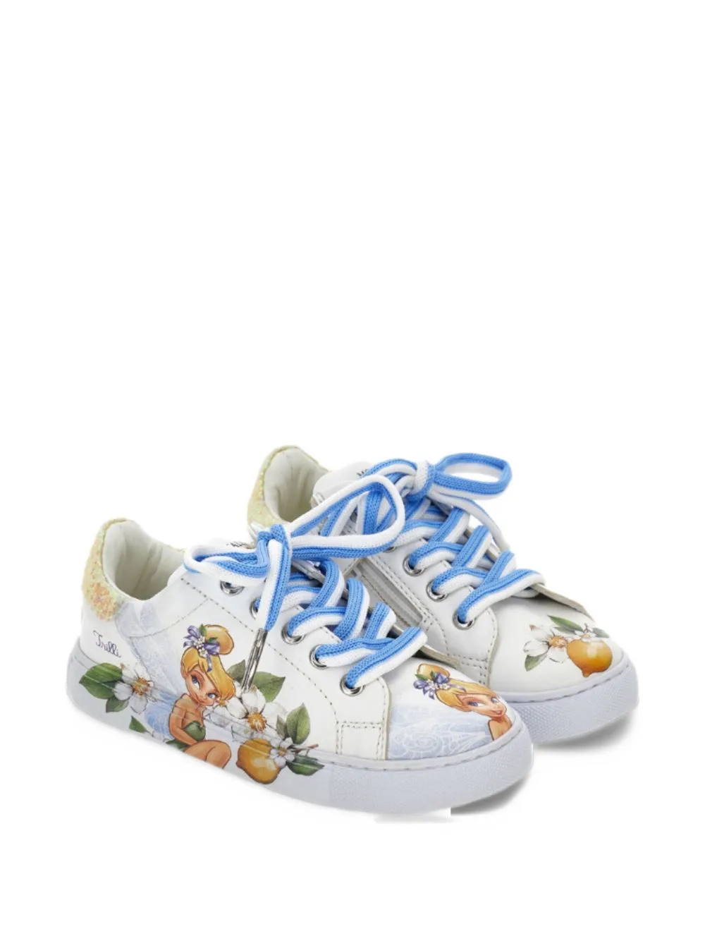 Tinker Bell Glitter-Detail Sneakers by Monnalisa