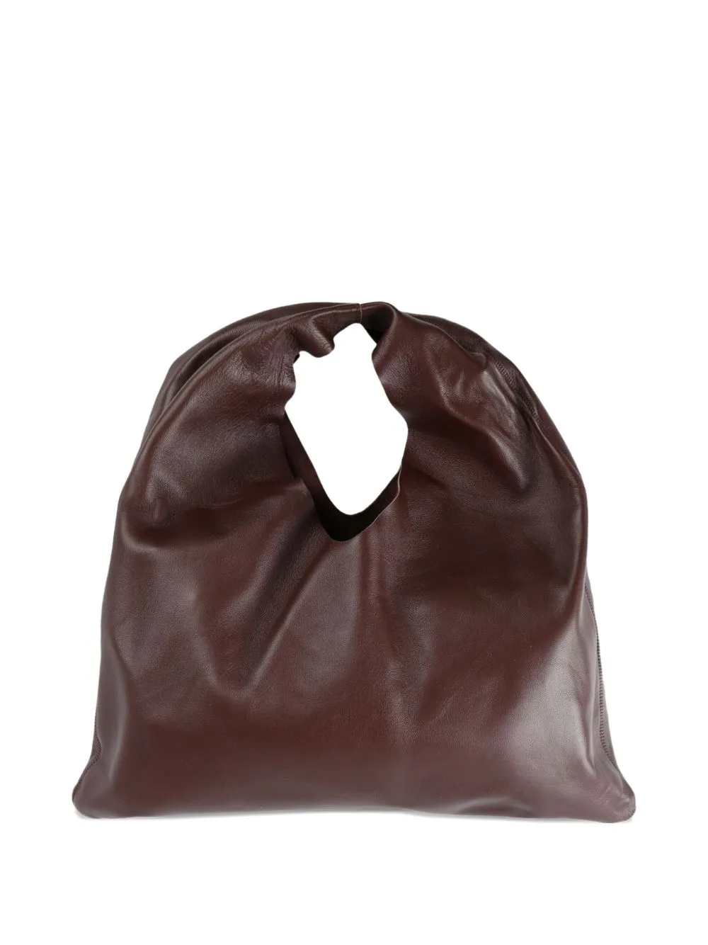 Draped Leather Tote Bag by The Row