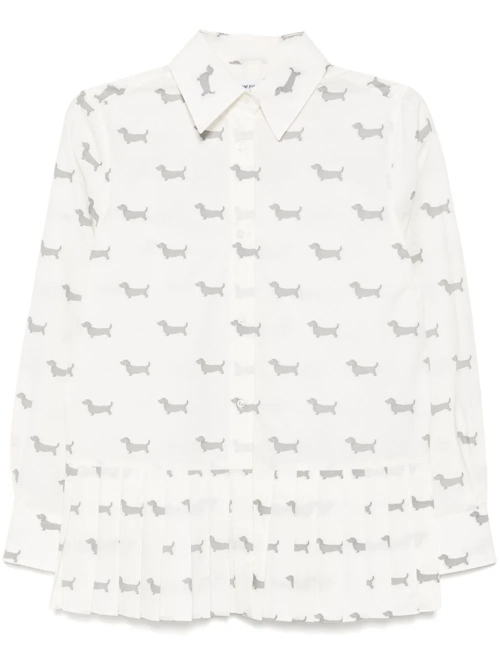 Pleated Bottom Shirt by Thom Browne