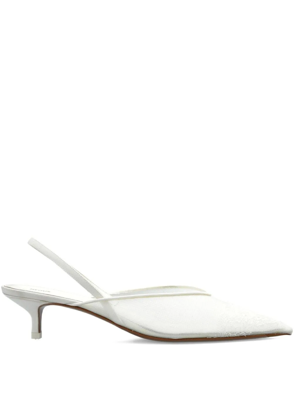 40mm Irena Lace-Detail Slingback Pumps by NEOUS