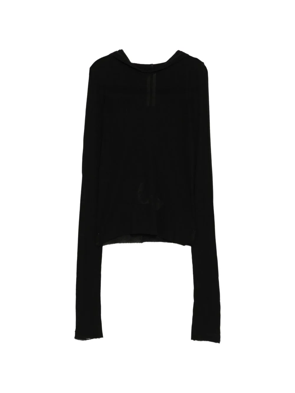 Cropped Hoodie by Rick Owens