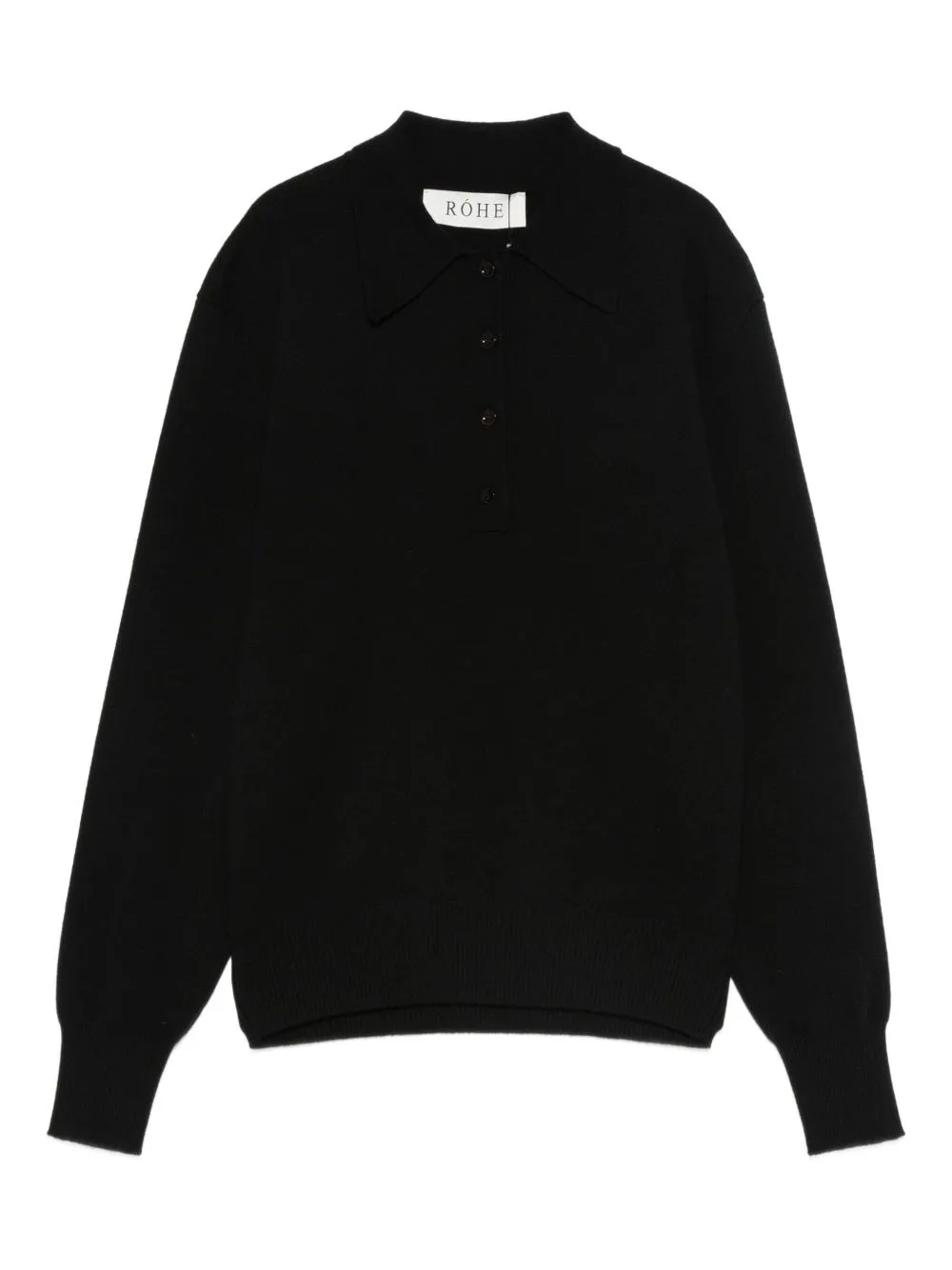 Knitted Polo Top by Róhe