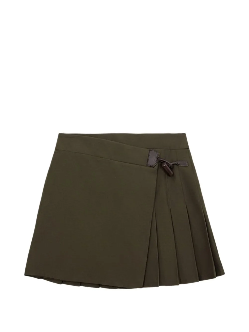 Pleated Mini Skirt in Cotton Blend by LOEWE
