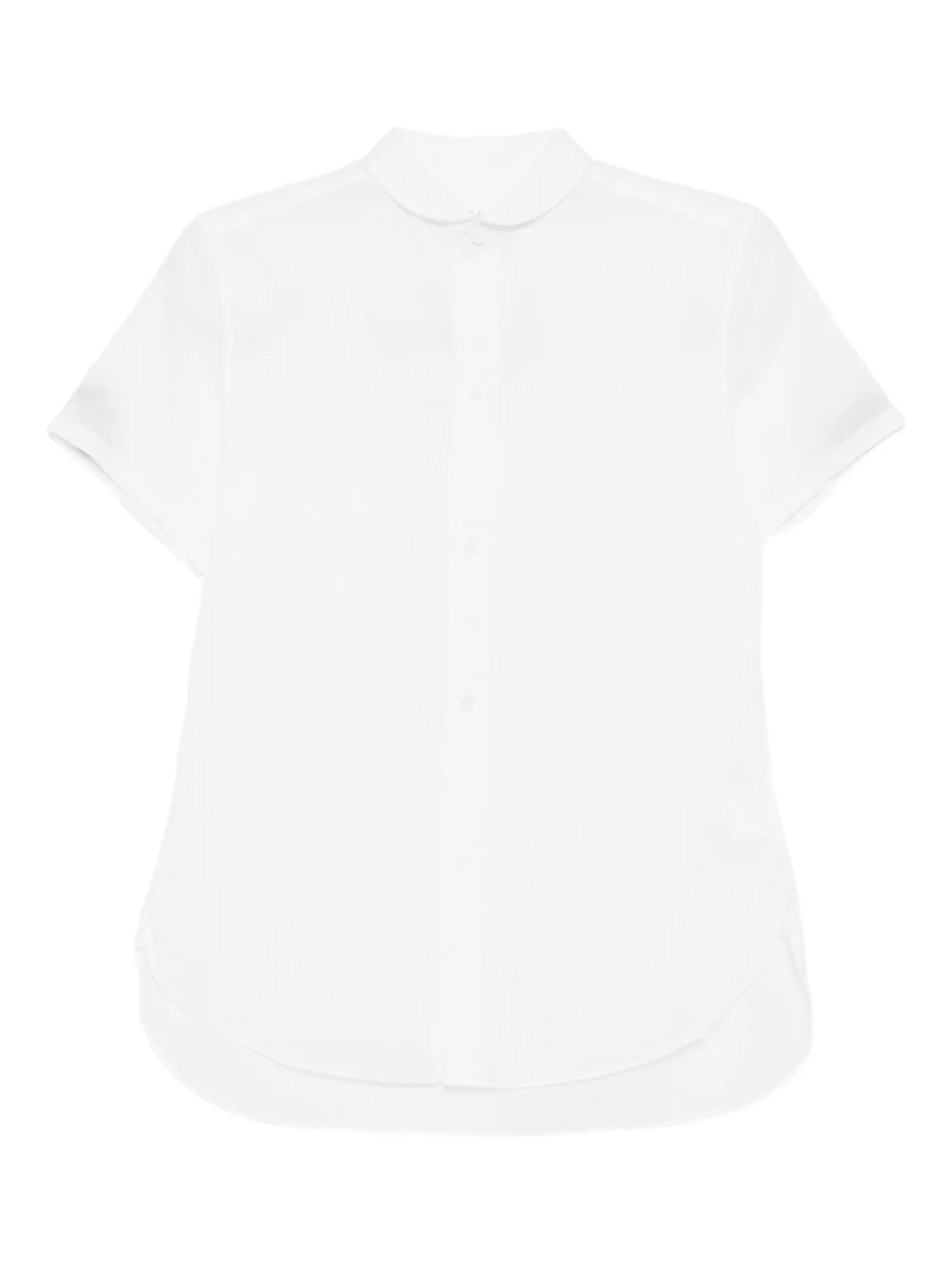 Rounded-Collar Cotton Shirt by Y's