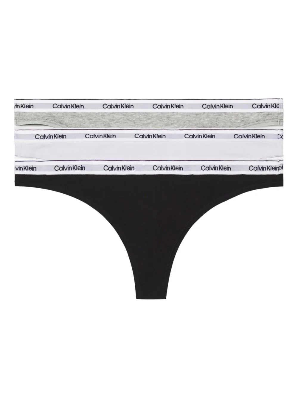 Logo Waistband Thong 3-Pack by Calvin Klein