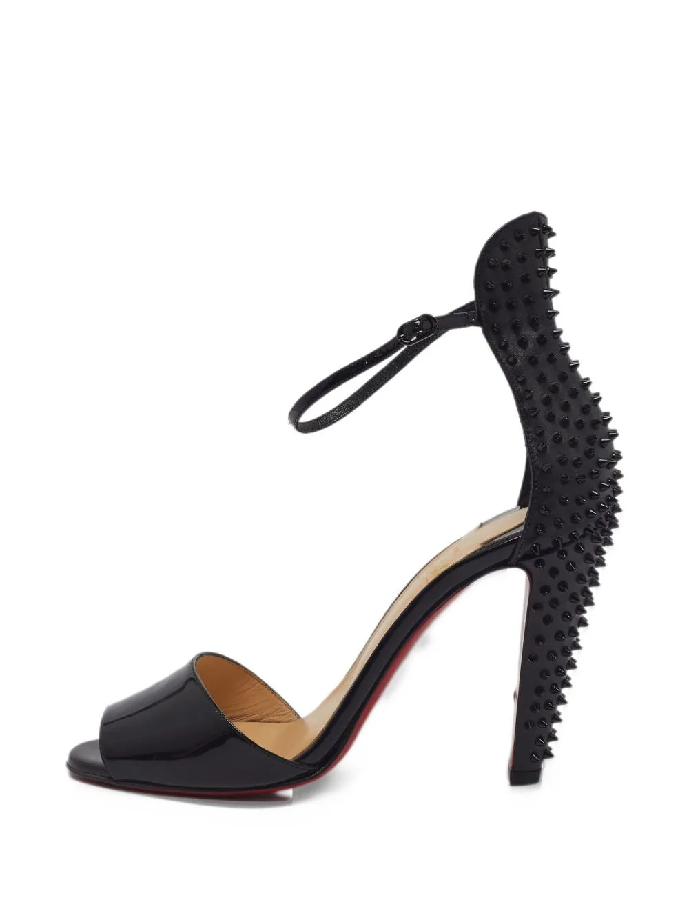Tropanita Spike-Embellished Ankle-Strap Sandals by Christian Louboutin Pre-Owned