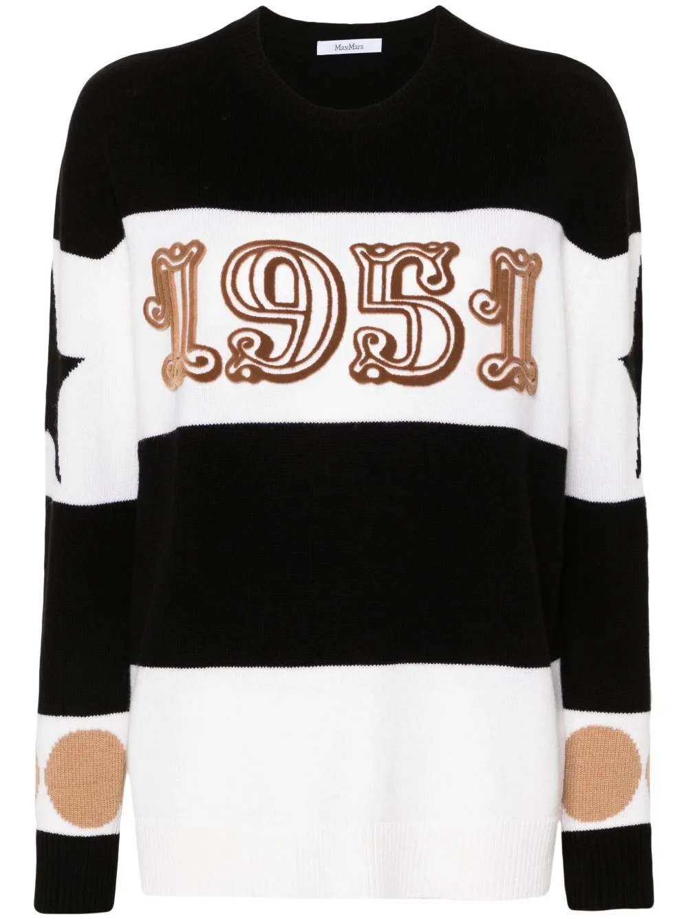 Flocked-Motif Knitted Jumper by Max Mara