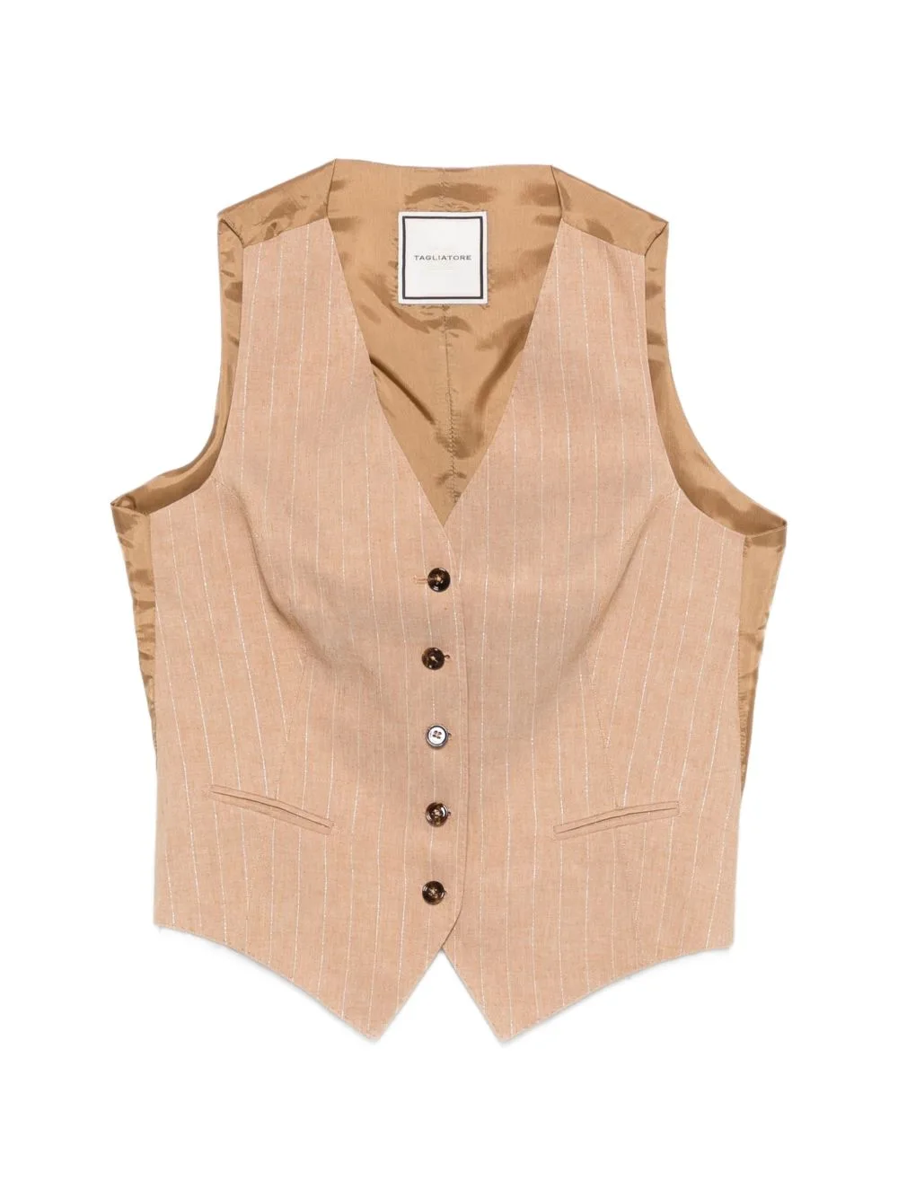 Pinstripe Buttoned Waistcoat by Tagliatore