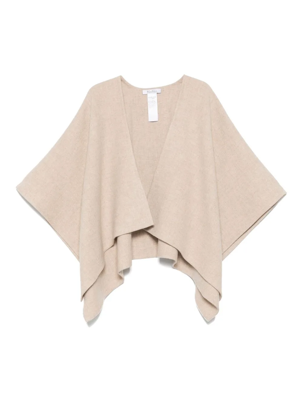 Asymmetric-Hem Poncho by Max Mara