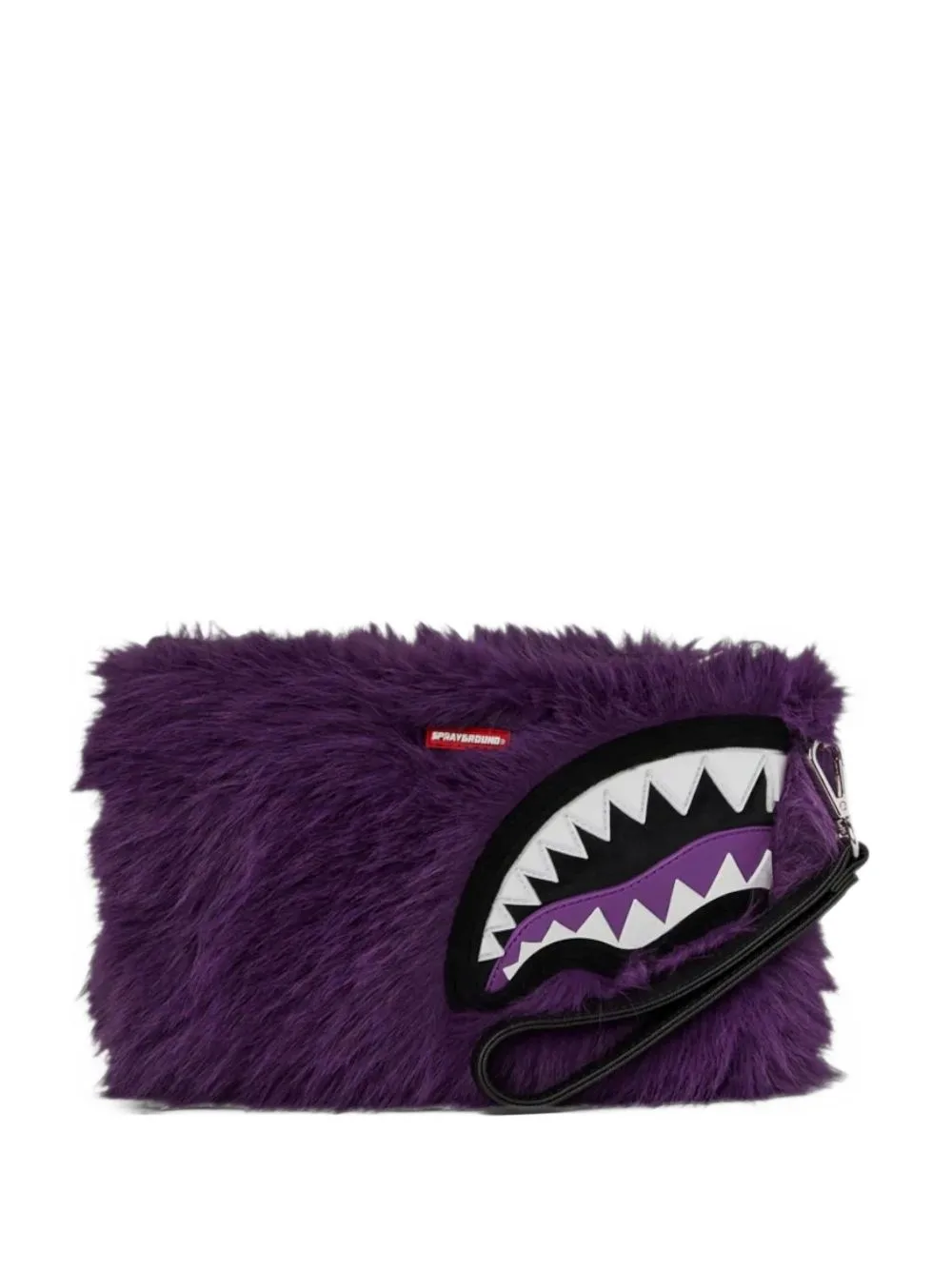 Furzilla Shark Mouth Faux-Fur Clutch Bag by Sprayground